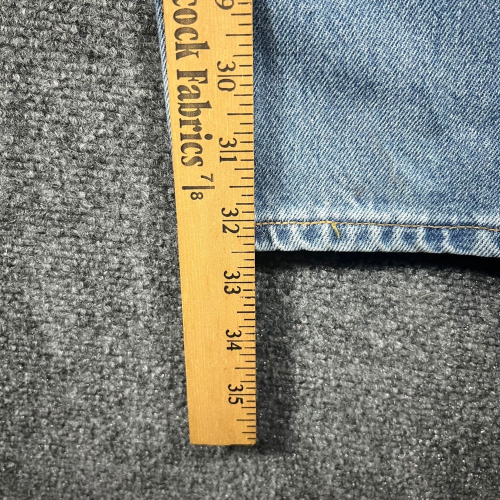 Vintage Levis 505 Regular Fit Jeans Mens 34 Light Wash Blue Straight Leg USA - Picture 6 of 8